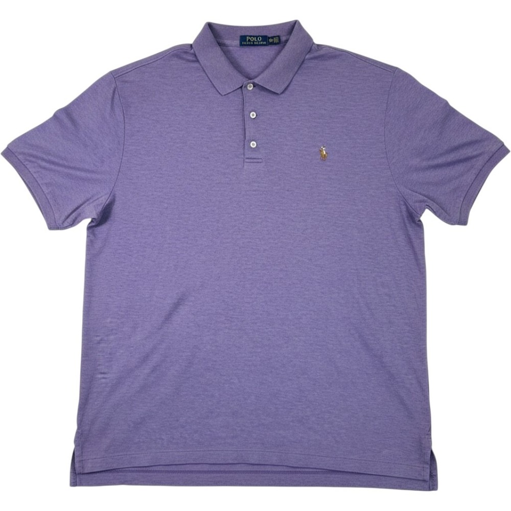 Polo Ralph Classic Fit Lauren Golf Polo Shirt Men XXL Purple Short Sleeve Preppy